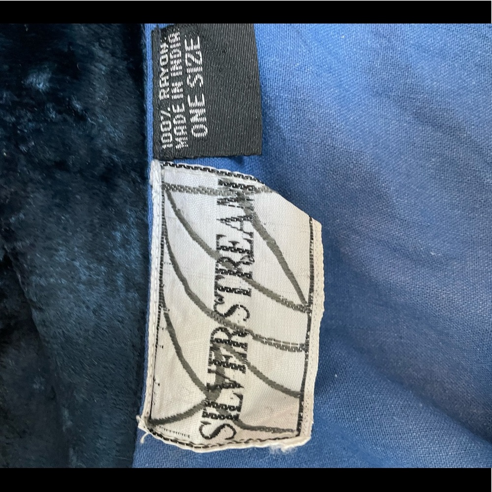 Vintage Silver Stream Blue Patchwork Bohemian Pea… - image 6